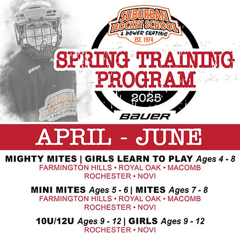 2025 Spring Training Program Social graphic